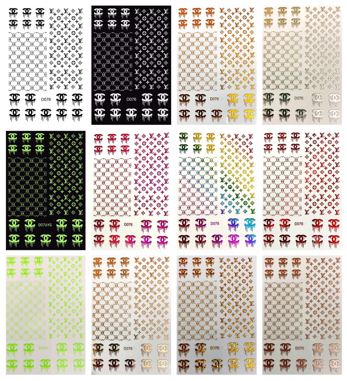 DESIGNER STICKERS – Plushbeautysupplies