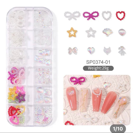 MIXED 3D RESIN NAILS ART /SP01