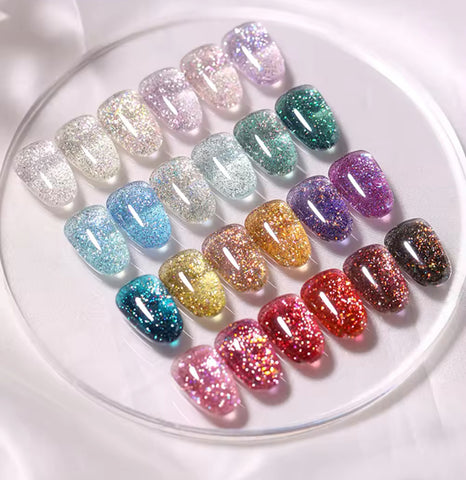 24 FAIRY FLASH GLITTER GEL POLISHES COLLECTION