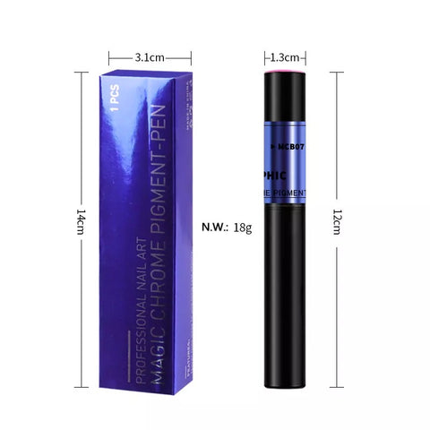 1Pc Nail Art Magic Mirror Effect Glitter Powder Air Cushion Pen MCB07