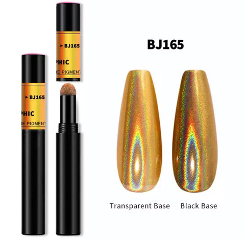 1Pc Nail Art Magic Mirror Effect Glitter Powder Air Cushion Pen BJ165