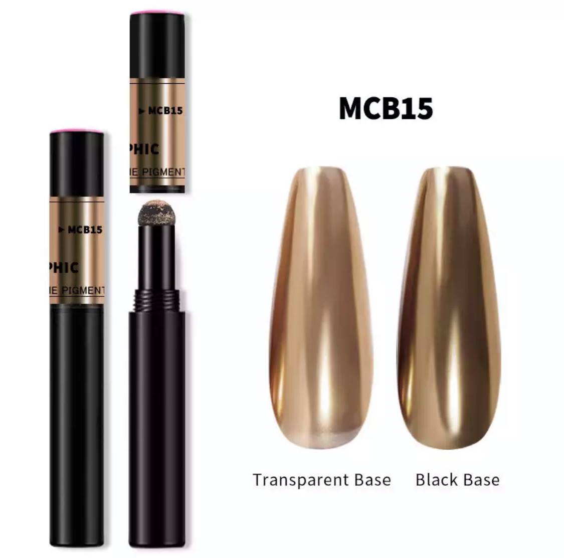 1Pc Nail Art Magic Mirror Effect Glitter Powder Air Cushion Pen MCB15