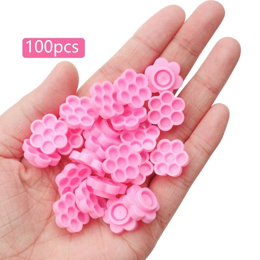 100pcs Flower Glue Cups