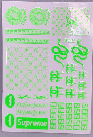 DESIGNER STICKERS D075 GREEN