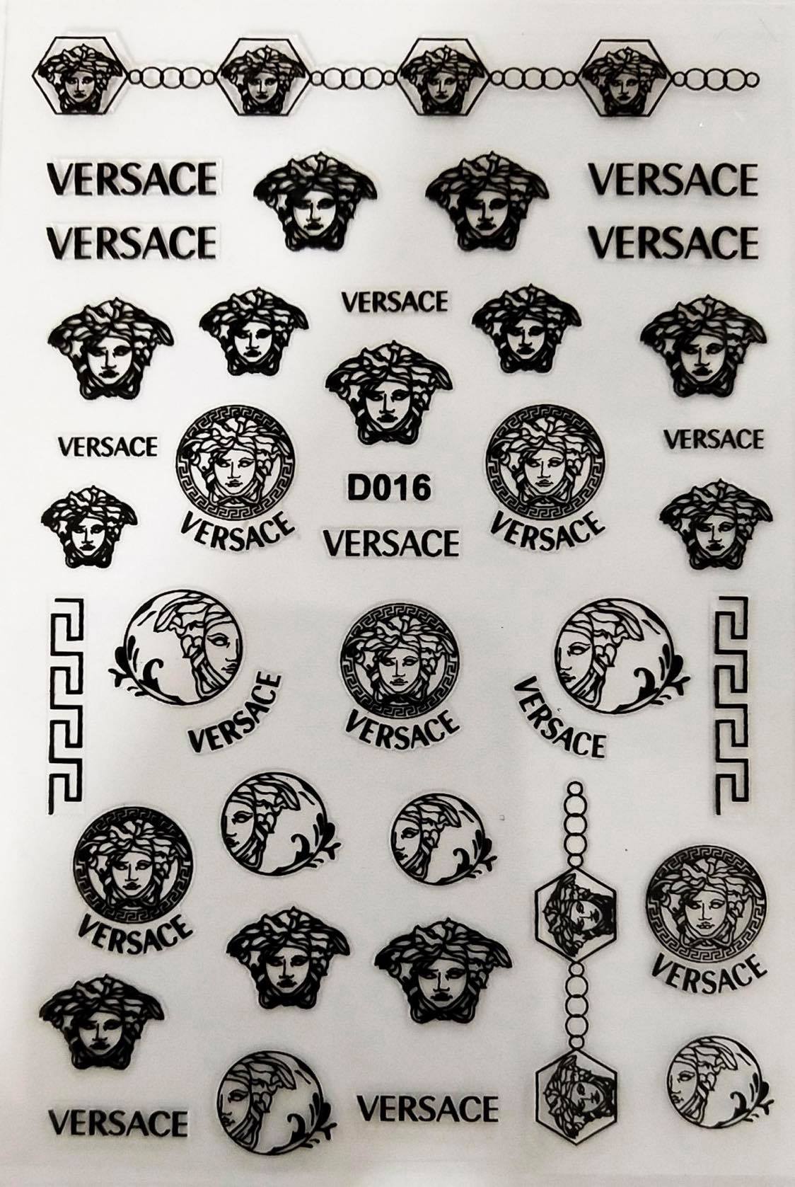 Designer Stickers  D016 Black