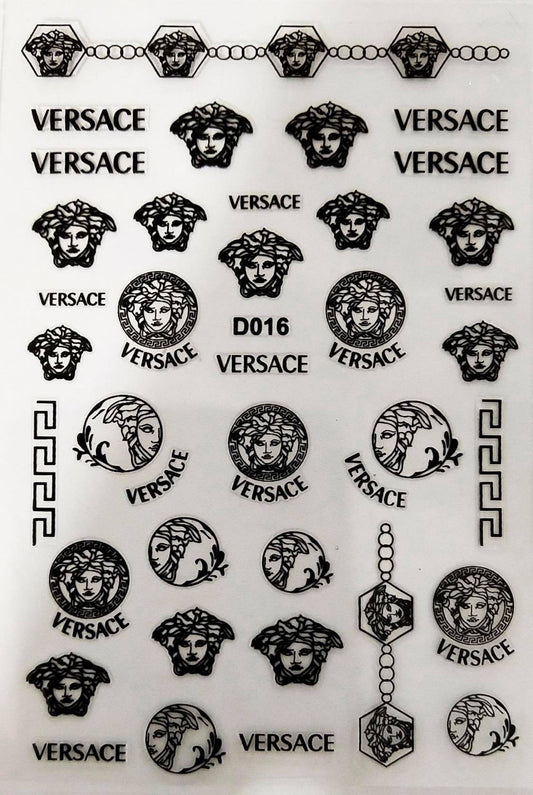 Designer Stickers  D016 Black