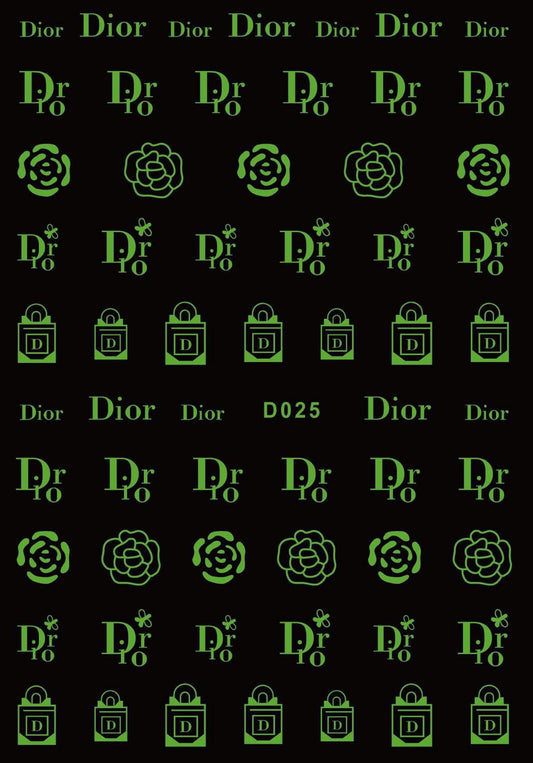 Designer Stickers D025 Glow In The Dark