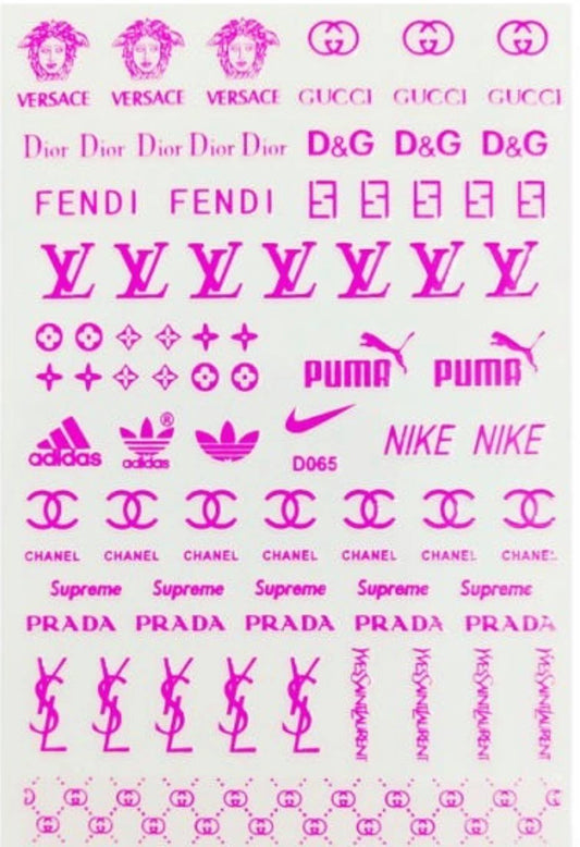 DESIGNER STICKERS D065 PINK