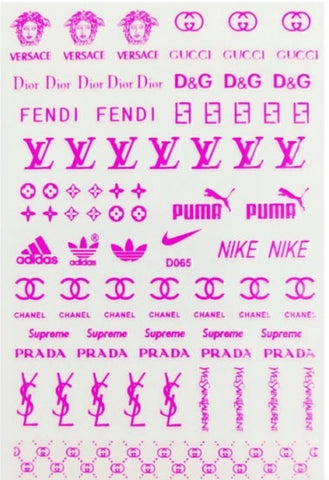 DESIGNER STICKERS D065 PINK