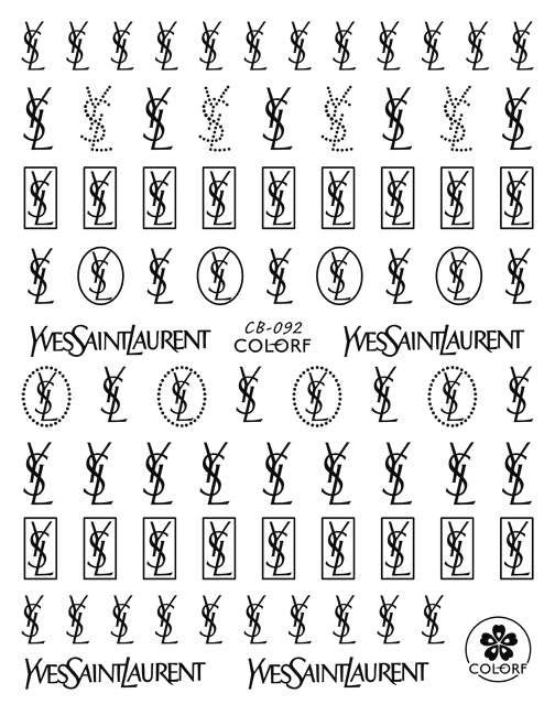 Designer Stickers  D092 Black