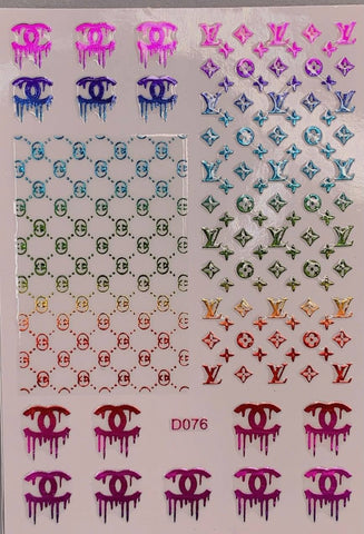 DESIGNER STICKERS D076 RAINBOW