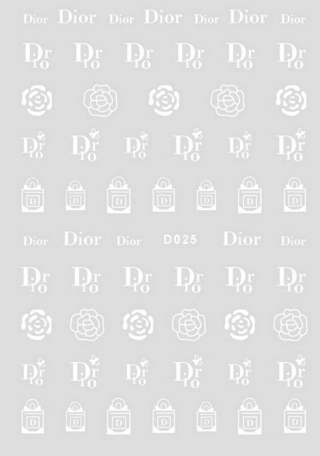 Designer Stickers  D025