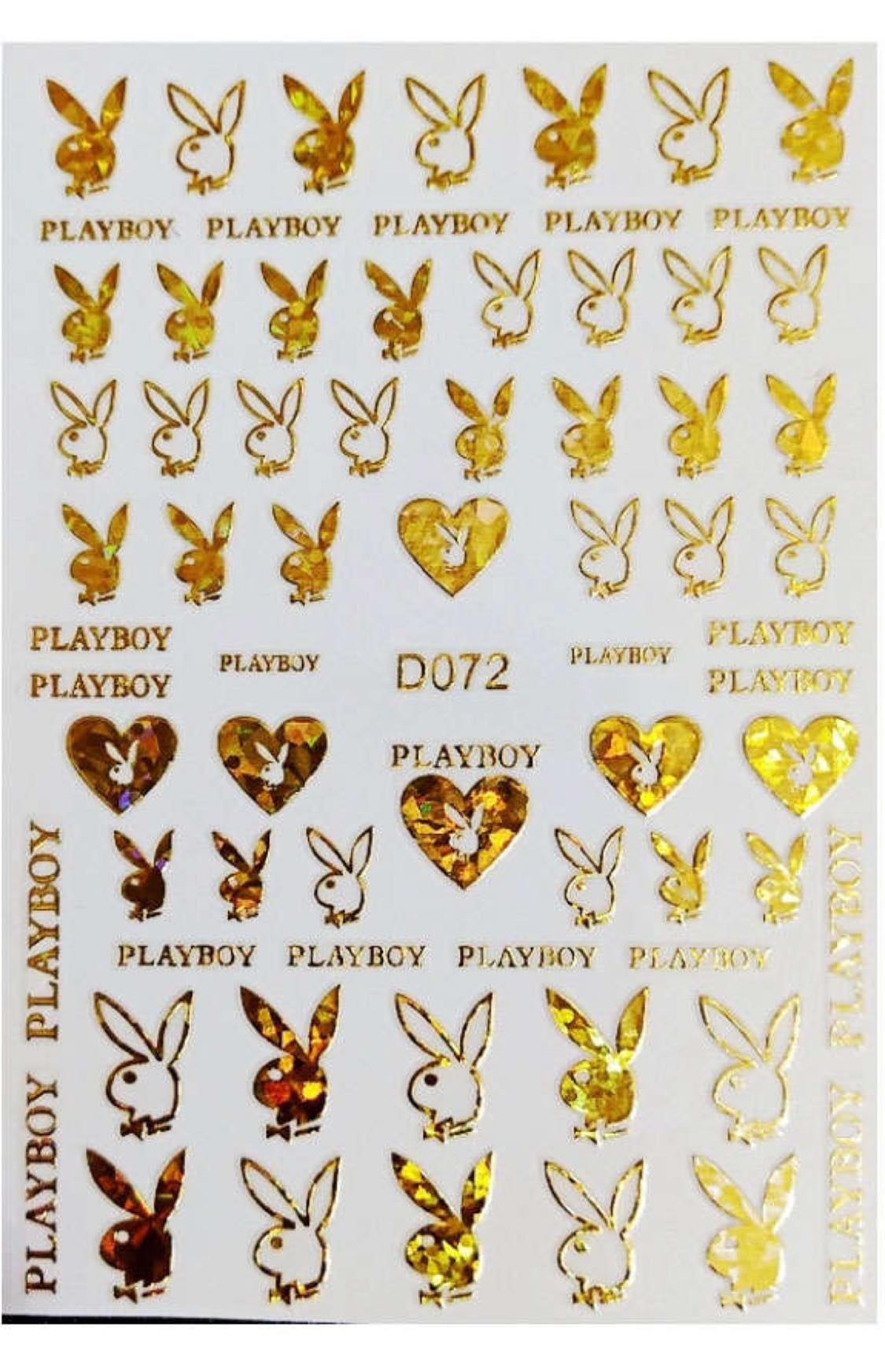 STICKERS D072 GOLD AB