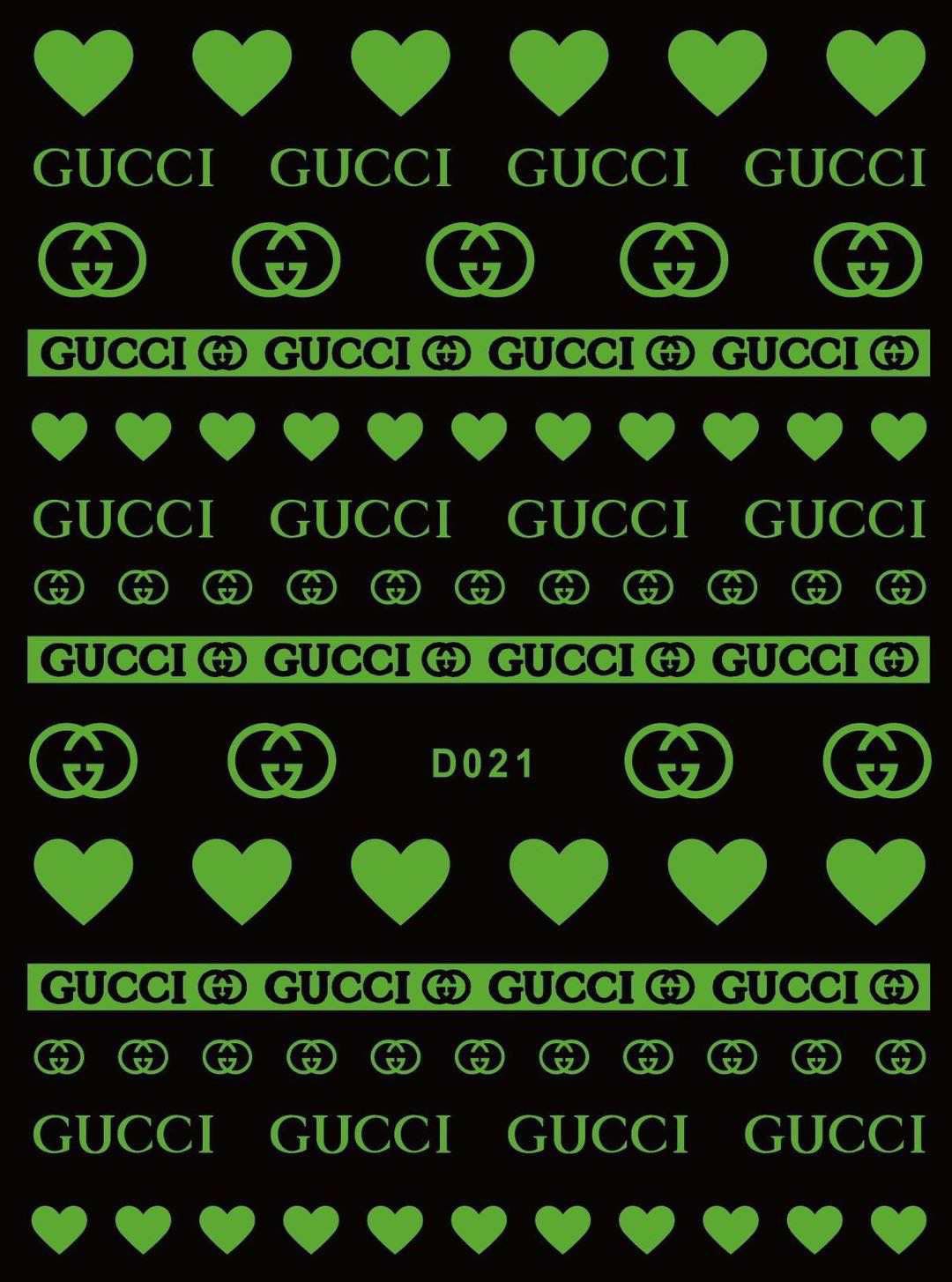 GLOW IN THE DARK DESIGNER NAIL STICKER D021YG