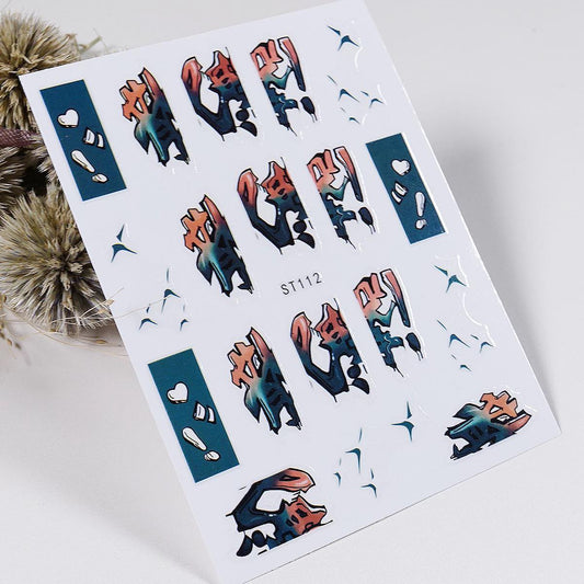 NAIL DECALS SET  ST112