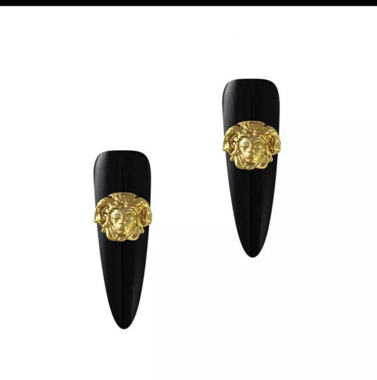 2PCS  Mystic Pharaoh Golden Charm/ Egypt Alloy Studs 694