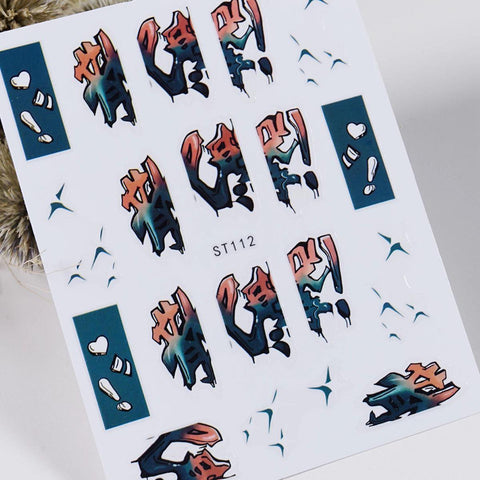 NAIL DECALS SET  ST112