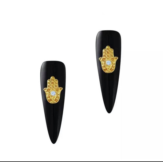 2PCS  Mystic Pharaoh Golden Charm/ Egypt Alloy Studs 693