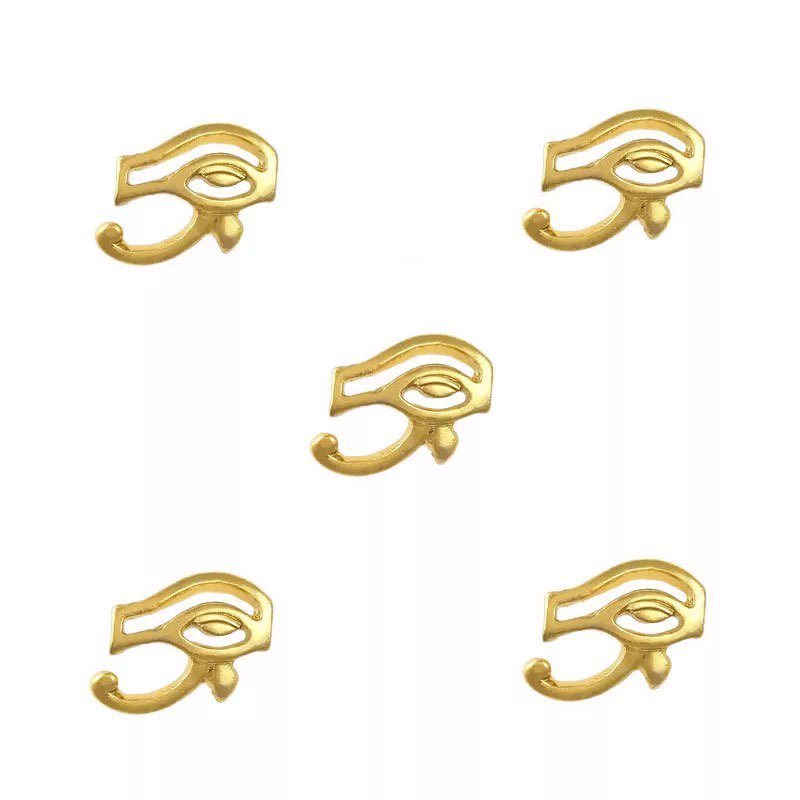 2PCS  Mystic Pharaoh Golden Charm/ Egypt Alloy Studs 690