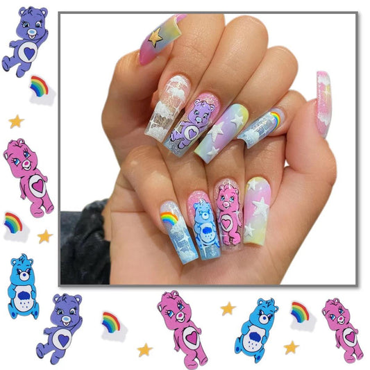 BEAR CUTE NAIL DECALS ST102