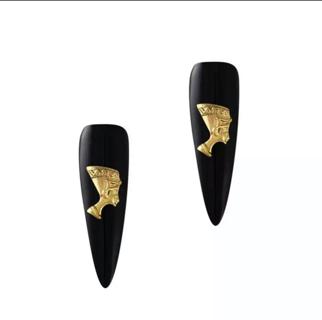 2PCS  Mystic Pharaoh Golden Charm/ Egypt Alloy Studs 691