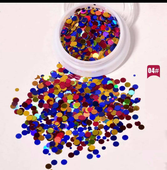 Round Shape Nail Glitter 04