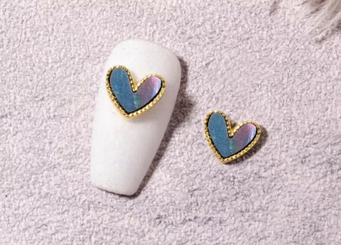 2PCS DELICATE PEACH LOVE HEART