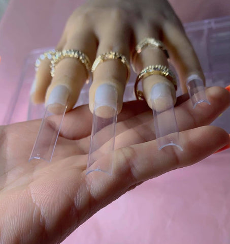 500pcs XXL Square Tips No C Curve