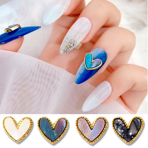 2PCS DELICATE PEACH LOVE HEART