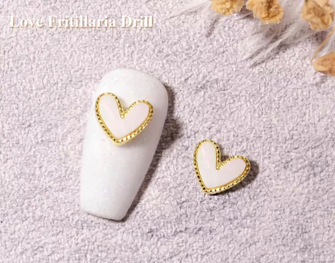 2PCS DELICATE PEACH LOVE HEART