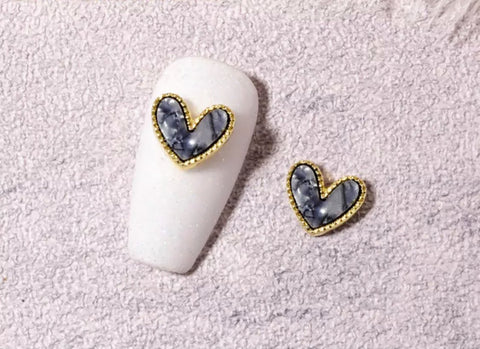 2PCS DELICATE PEACH LOVE HEART