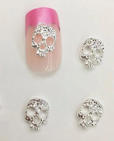 2PCS NAIL CHARM SKULL