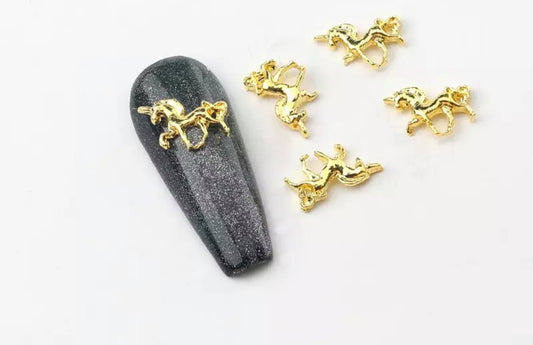 4PCS Nail Charms Unicorn