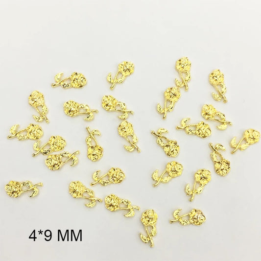4PCS Nail Charms Rose