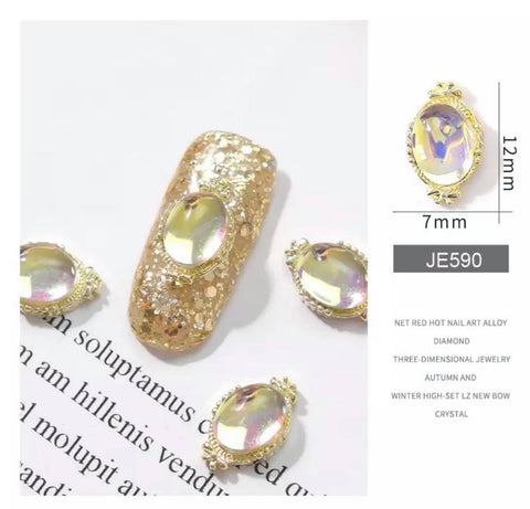 2PCS NAIL CHARM WATERDROP