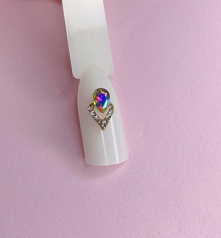 2PCS NAIL CHARM RHOMBUS