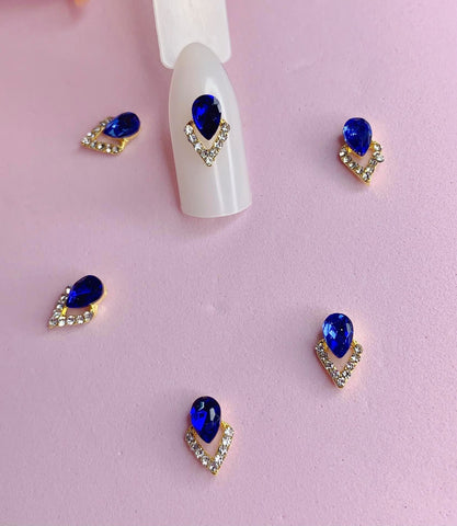 2PCS NAIL CHARM RHOMBUS