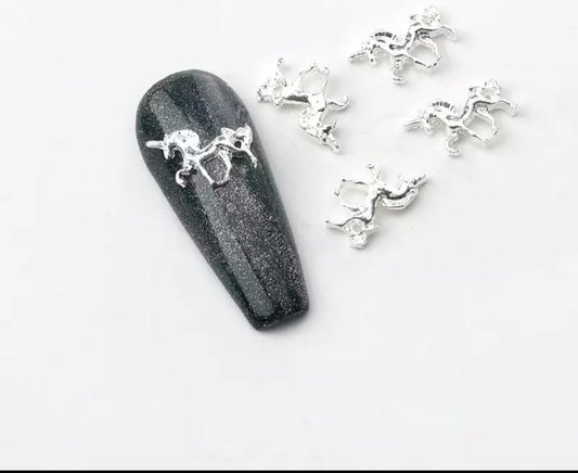 4PCS Nail Charms Unicorn