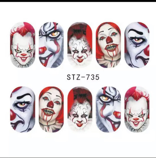 Halloween Water Transfer Sickers/735