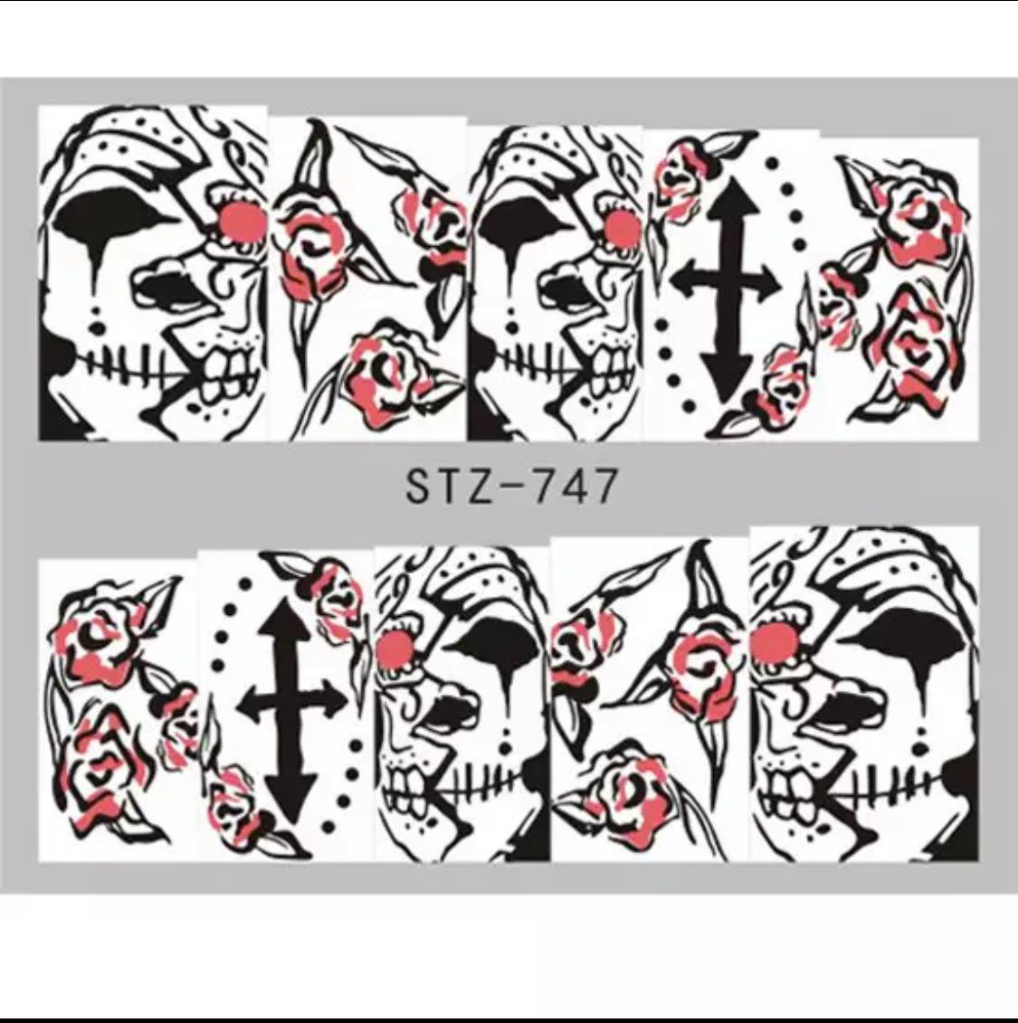 Halloween Water Transfer Sickers/747