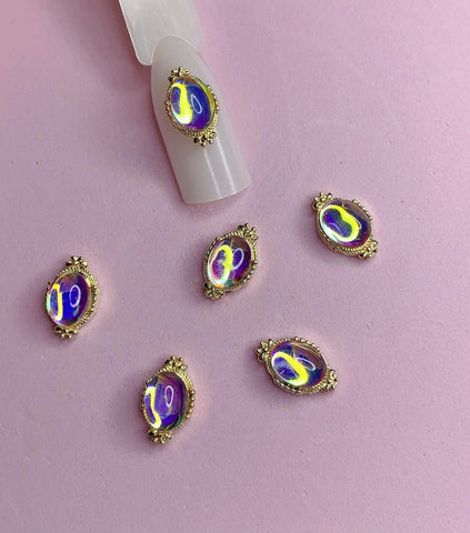 2PCS NAIL CHARM WATERDROP