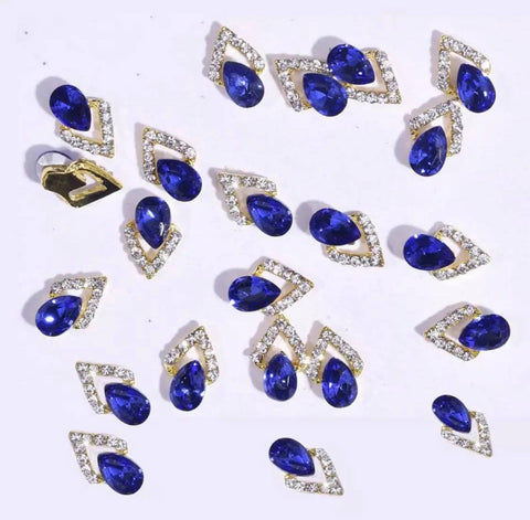 2PCS NAIL CHARM RHOMBUS
