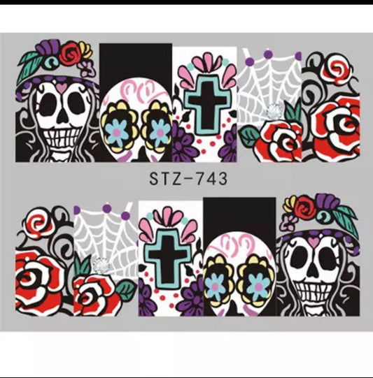 Halloween Water Transfer Sickers/743
