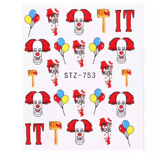 Halloween Water Transfer Sickers/7̀53