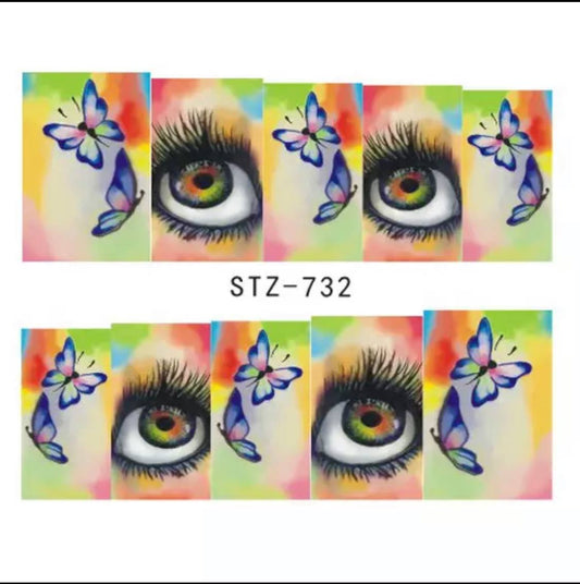 Halloween Water Transfer Sickers/732