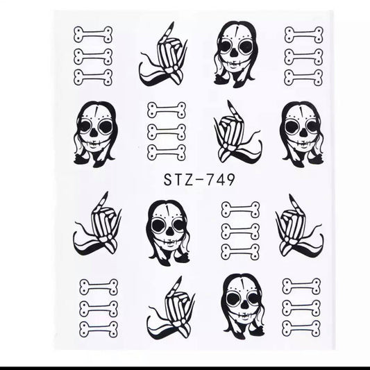 Halloween Water Transfer Sickers/749