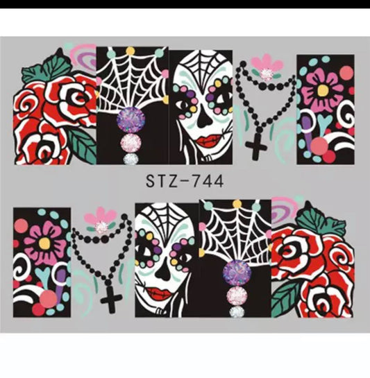 Halloween Water Transfer Sickers/744