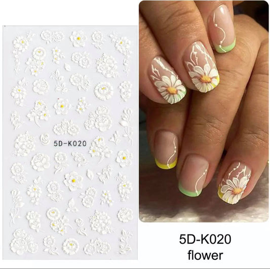 5D Flowers Stickers K020