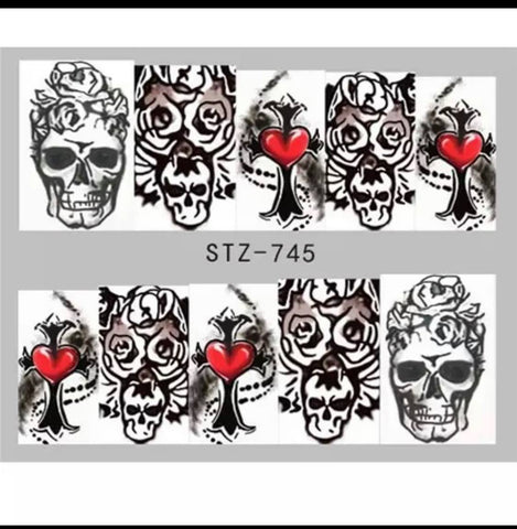 Halloween Water Transfer Sickers/745