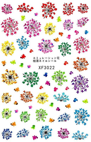 Flower Stickers/ XF3022